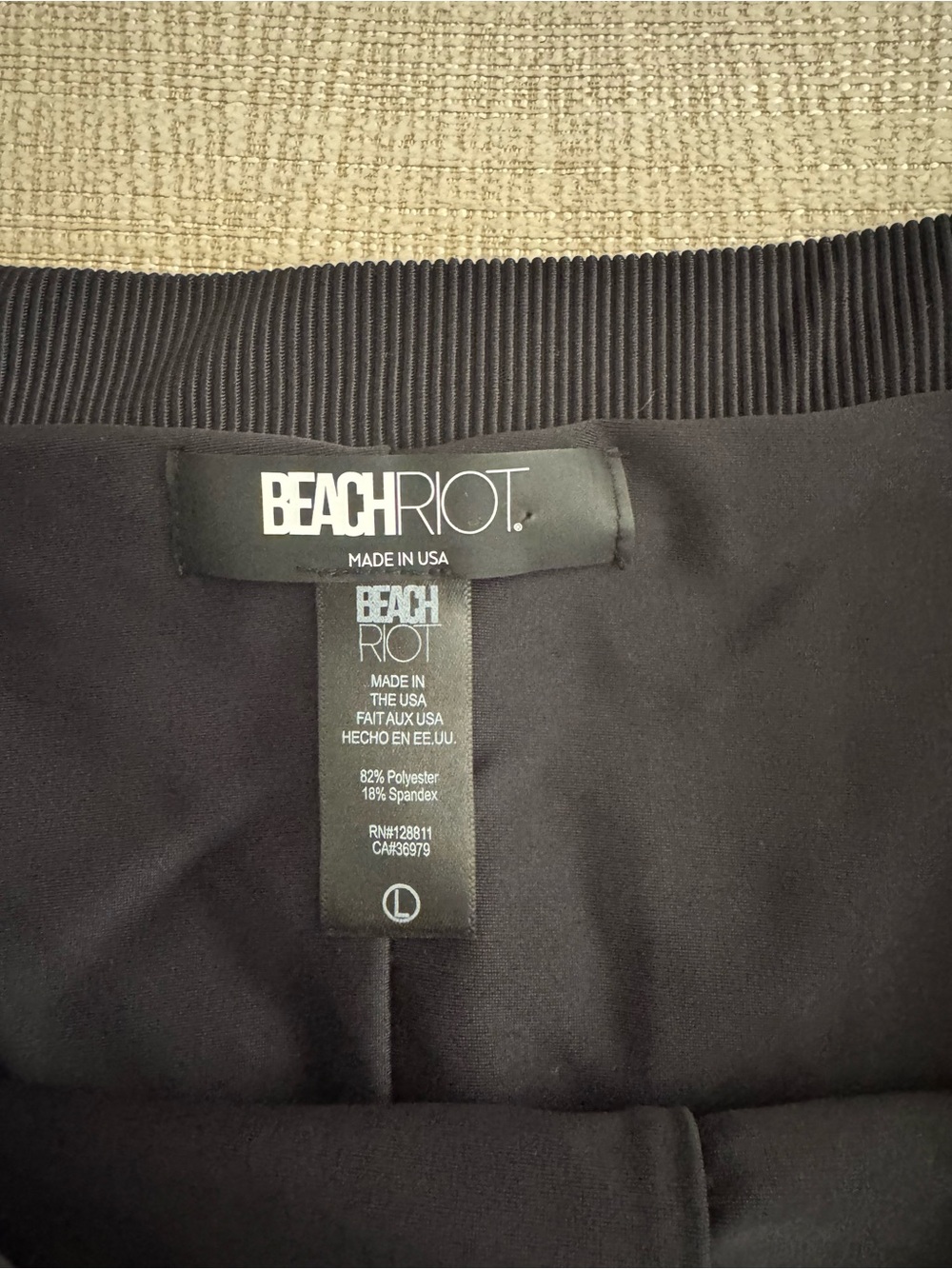 Beach Riot Black Ribbed Low Rise Bikini Bottom - Picture 9 of 9